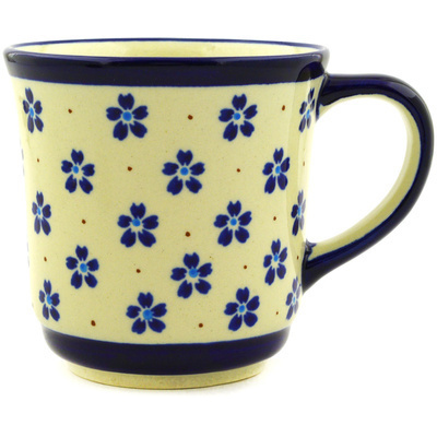 Polish Pottery Mug 14 oz Daisy Field