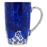 Polish Pottery Mug 14 oz Divine Cobalt UNIKAT