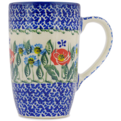 Polish Pottery Mug 14 oz Open Fields