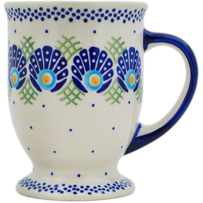 Polish Pottery Mug 14 oz Tail Feathers