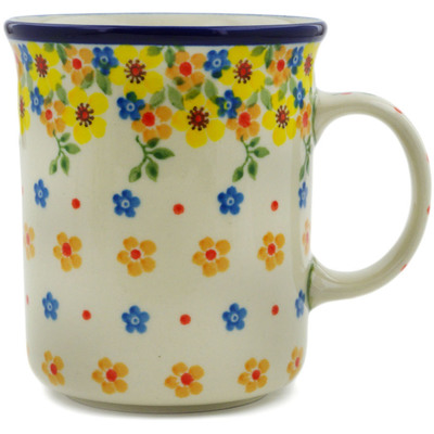Polish Pottery Mug 15 oz Country Spring