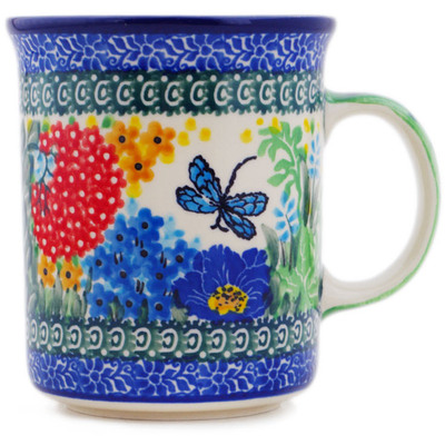 Polish Pottery Mug 15 oz Dragonfly Delight UNIKAT