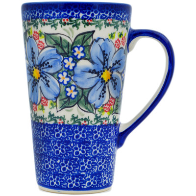 Polish Pottery Mug 15 oz Floral Dream UNIKAT