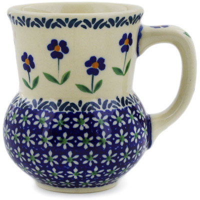 Polish Pottery Mug 15 oz Mariposa Lily