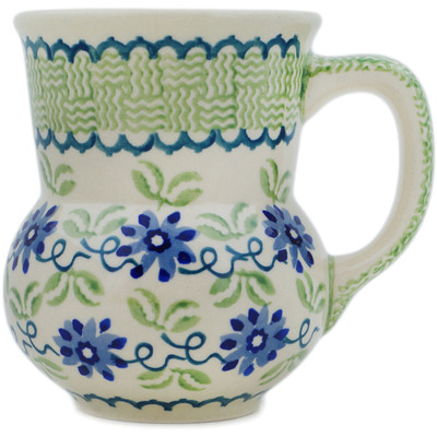 Polish Pottery Mug 15 oz Meadow Mist Melody