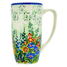 Polish Pottery Mug 15 oz New Life UNIKAT