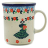 Polish Pottery Mug 15 oz Princess In A Green Dress