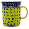 Polish Pottery Mug 15 oz Sunburst Daisies