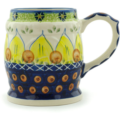 Polish Pottery Mug 15 oz Sunflower Power UNIKAT