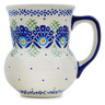 Polish Pottery Mug 15 oz Tail Feathers