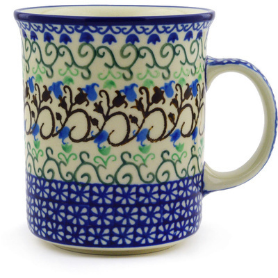 Polish Pottery Mug 15 oz Woodland Lace