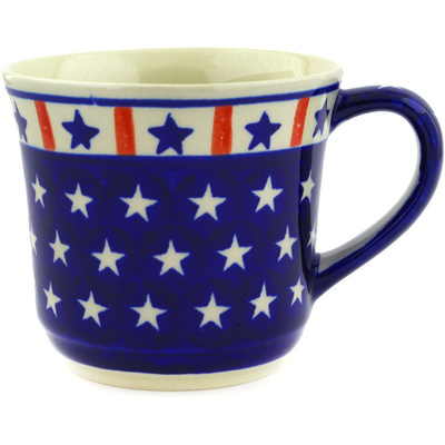 Polish Pottery Mug 17 oz Americana