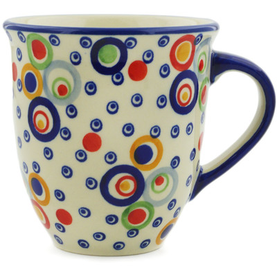 Polish Pottery Mug 17 oz Bubble Machine UNIKAT