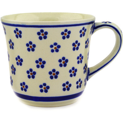 Polish Pottery Mug 17 oz Daisy Dots