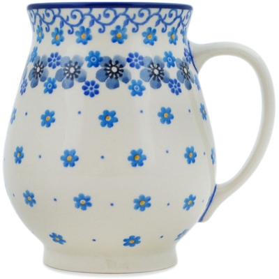 Polish Pottery Mug 17 oz Overcast Beauty