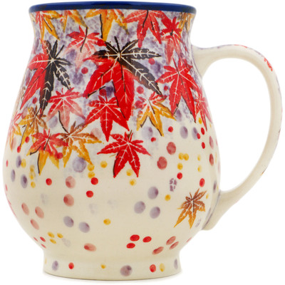 Polish Pottery Mug 17 oz Perfect Autumn UNIKAT