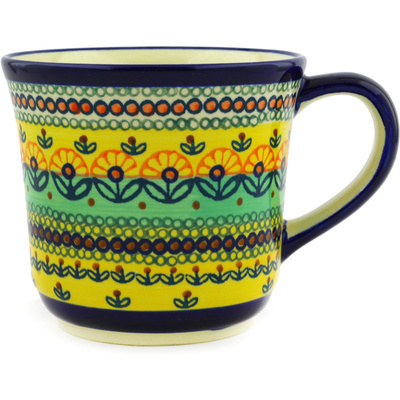 Polish Pottery Mug 17 oz Prairie Sunrise UNIKAT