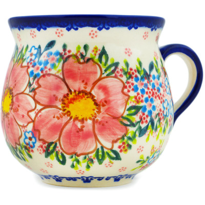 Polish Pottery Mug 19 oz Aster UNIKAT