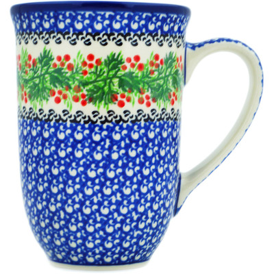 Polish Pottery Mug 19 oz Blooming Rowan