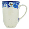 Polish Pottery Mug 19 oz Blue Spring