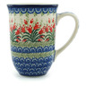Polish Pottery Mug 19 oz Crimson Bells