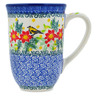 Polish Pottery Mug 19 oz Festive Avian Delight UNIKAT