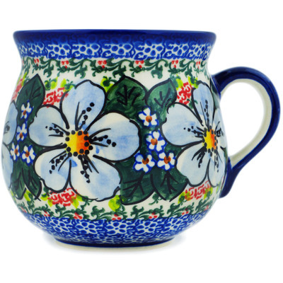 Polish Pottery Mug 19 oz Floral Dream UNIKAT