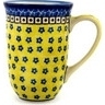 Polish Pottery Mug 19 oz Sunburst Daisies