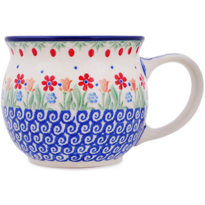 Polish Pottery Mug 20 oz Babcia&#039;s Garden