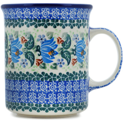 Polish Pottery Mug 20 oz Blue Beauty UNIKAT