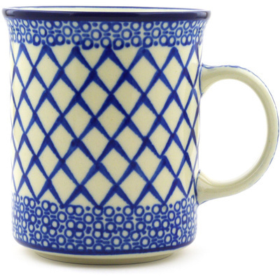 Polish Pottery Mug 20 oz Blue Harmony