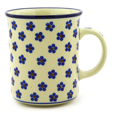 Polish Pottery Mug 20 oz Daisy Dots