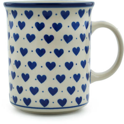 Polish Pottery Mug 20 oz Hearts Delight