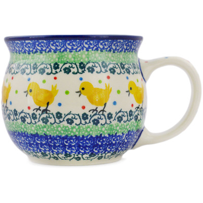 Polish Pottery Mug 20 oz Pretty Pullet
