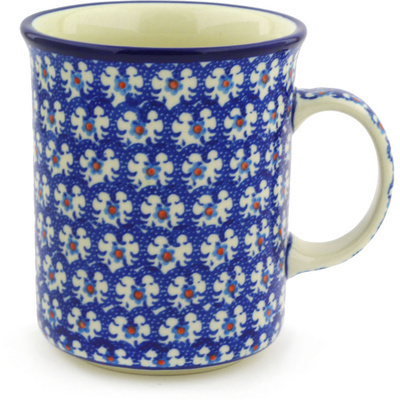 Polish Pottery Mug 20 oz Ribbon Daisies