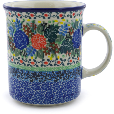 Polish Pottery Mug 20 oz Robbin&#039;s Meadow UNIKAT