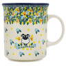 Polish Pottery Mug 20 oz Sheep In The Meadow