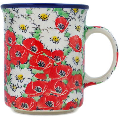 Polish Pottery Mug 20 oz Spring Blossom Harmony UNIKAT