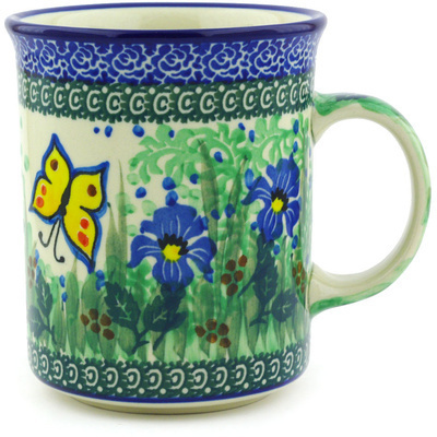 Polish Pottery Mug 20 oz Spring Garden UNIKAT