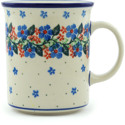 Polish Pottery Mug 20 oz Summer Wreath