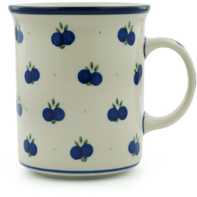 Polish Pottery Mug 20 oz Wild Blueberry