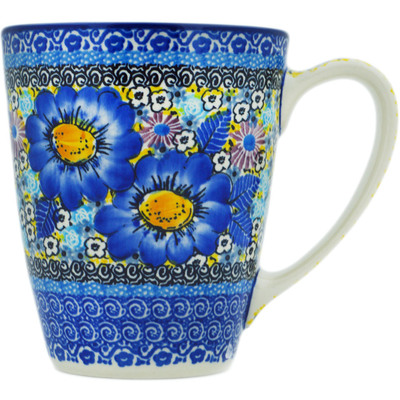 Polish Pottery Mug 22 oz Joyful Meadow UNIKAT