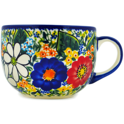 Polish Pottery Mug 22 oz Magical Spring UNIKAT