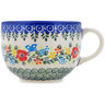 Polish Pottery Mug 23 oz Ring Of Meadow Flowers
