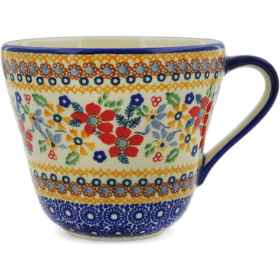 Polish Pottery Mug 26 oz Summer Bouquet UNIKAT