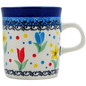 Polish Pottery Mug 5 oz Full Bloom UNIKAT