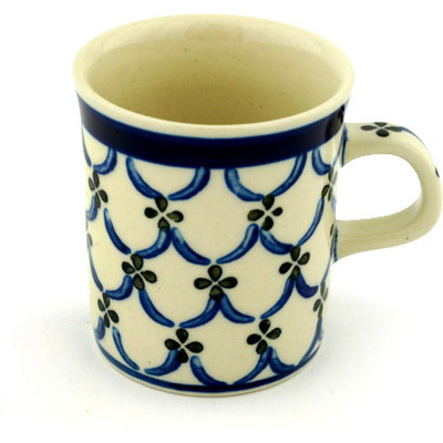 Polish Pottery Mug 5 oz Garden Lattice