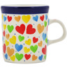 Polish Pottery Mug 5 oz In Love With Love UNIKAT