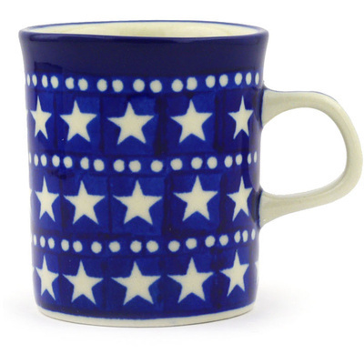 Polish Pottery Mug 5 oz Midnight Stars