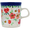 Polish Pottery Mug 5 oz Pink Divinity UNIKAT